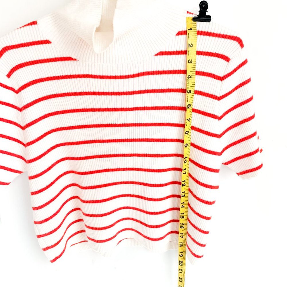 NWOT callahan lucy turtleneck candy cane stripe - Picture 4 of 7